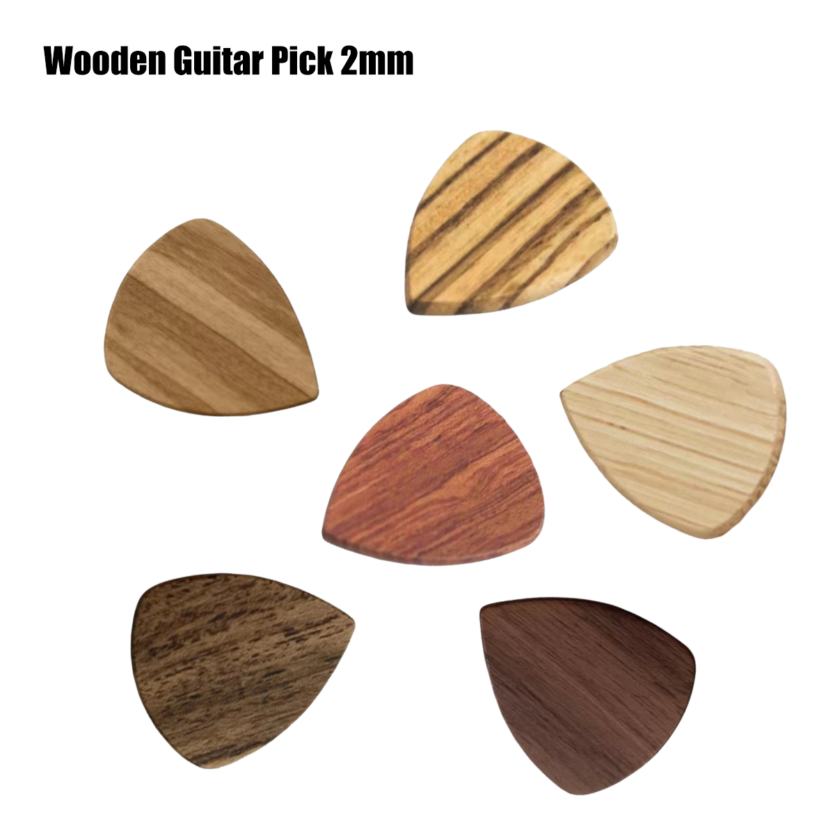 Electric Guitar Pick Pack - Miwayer 1Pc 2mm Solid Wooden Guitar