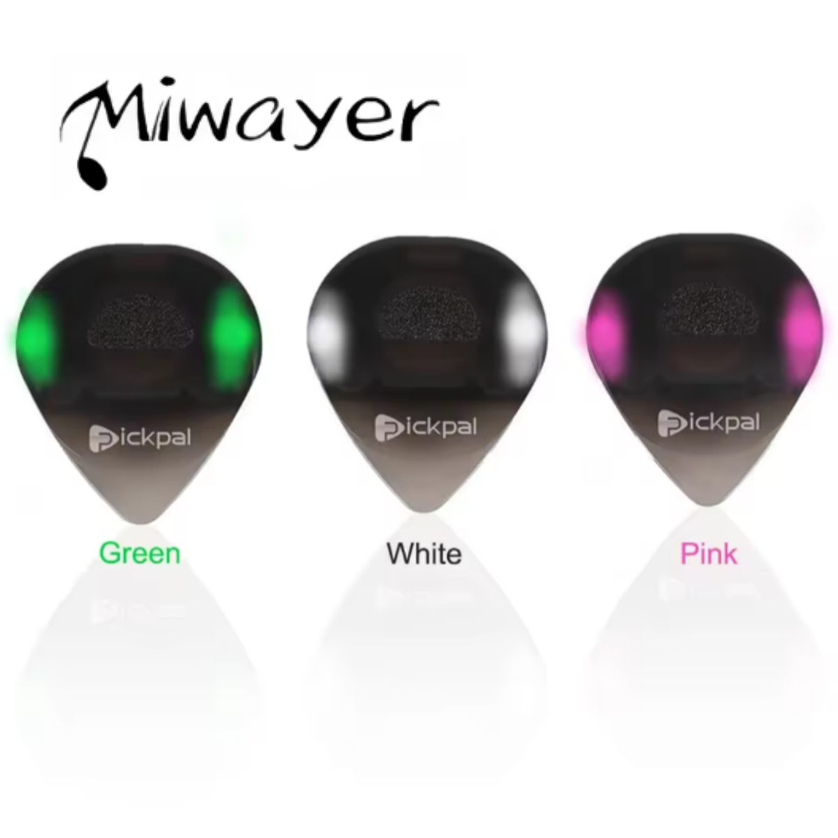 Electric Guitar Pick Pack - Miwayer Heart Shaped LED Guitar Pick,
