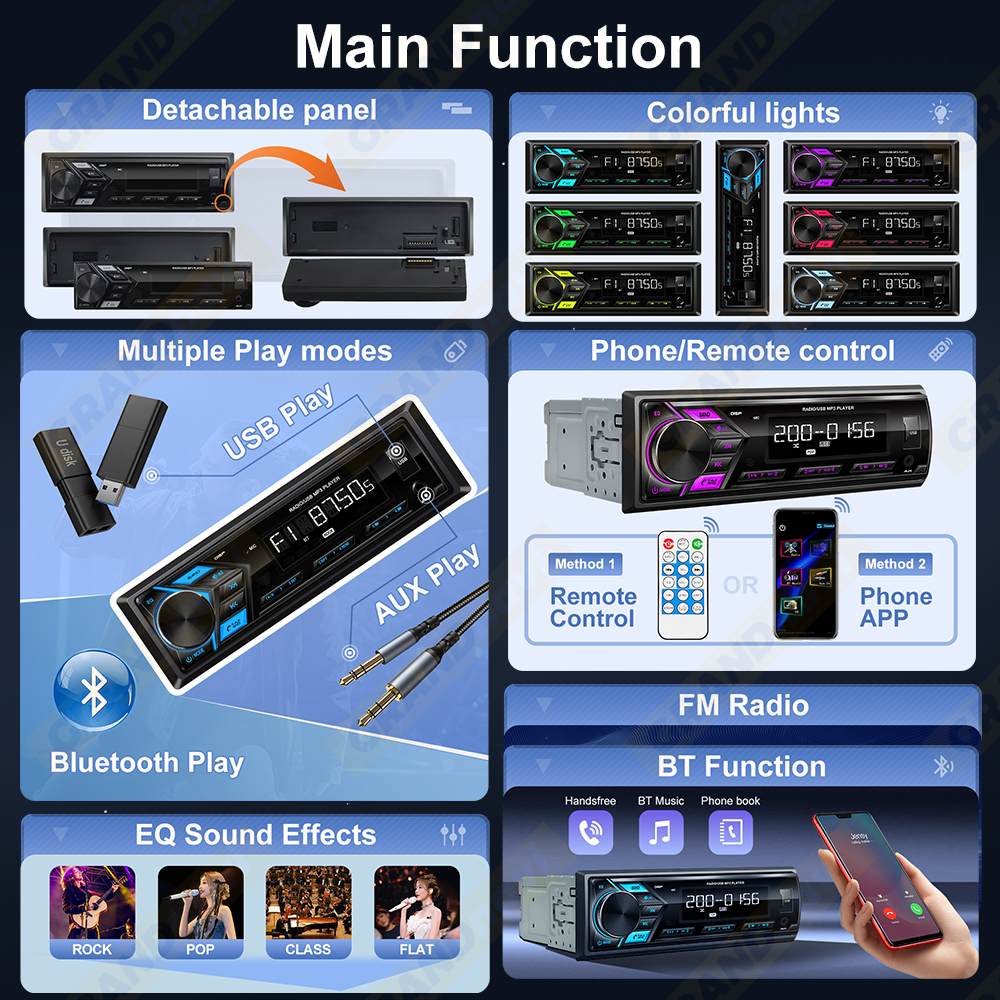 Car Radio 1din MP3 Player Digi - Audio Universal Music recension och pris