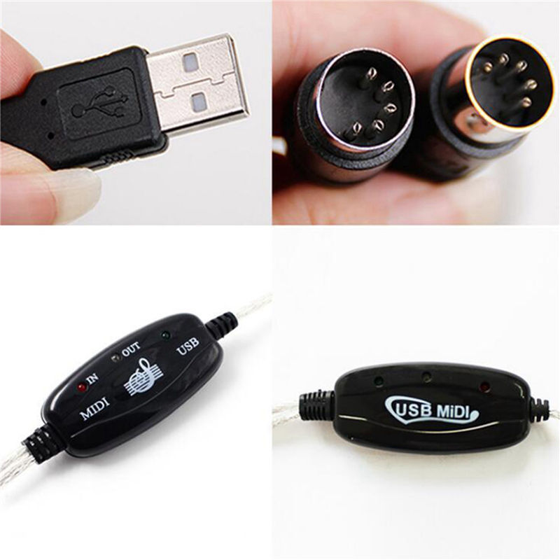 B50B-2X USB To MIDI 5Pin Cable - Audio Music Edit recension och pris