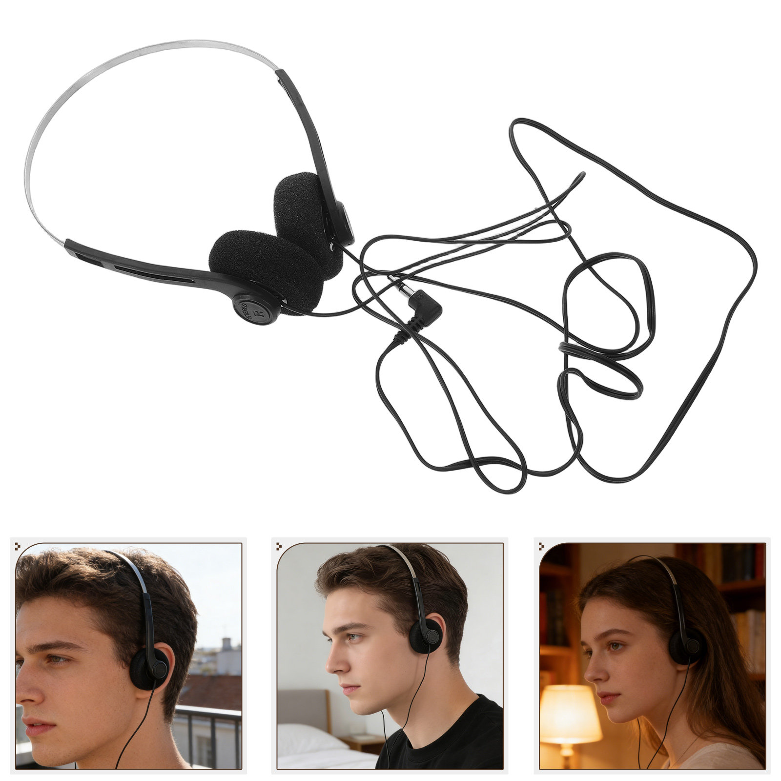 Wired Over Ear Vintage Headpho - Audio Music Technology recension och pris