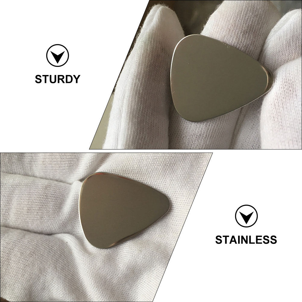4Pcs Stainless Steel Guitar Pi - Electric Guitar Pick Pack recension och pris