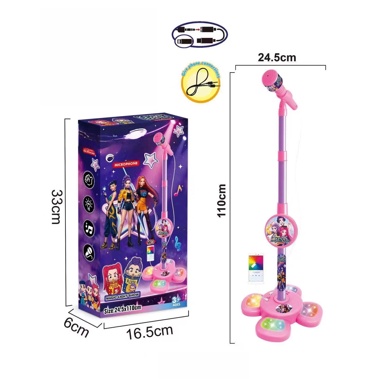 Karaoke Microphone with Stand, - Audio Music Edit recension och pris