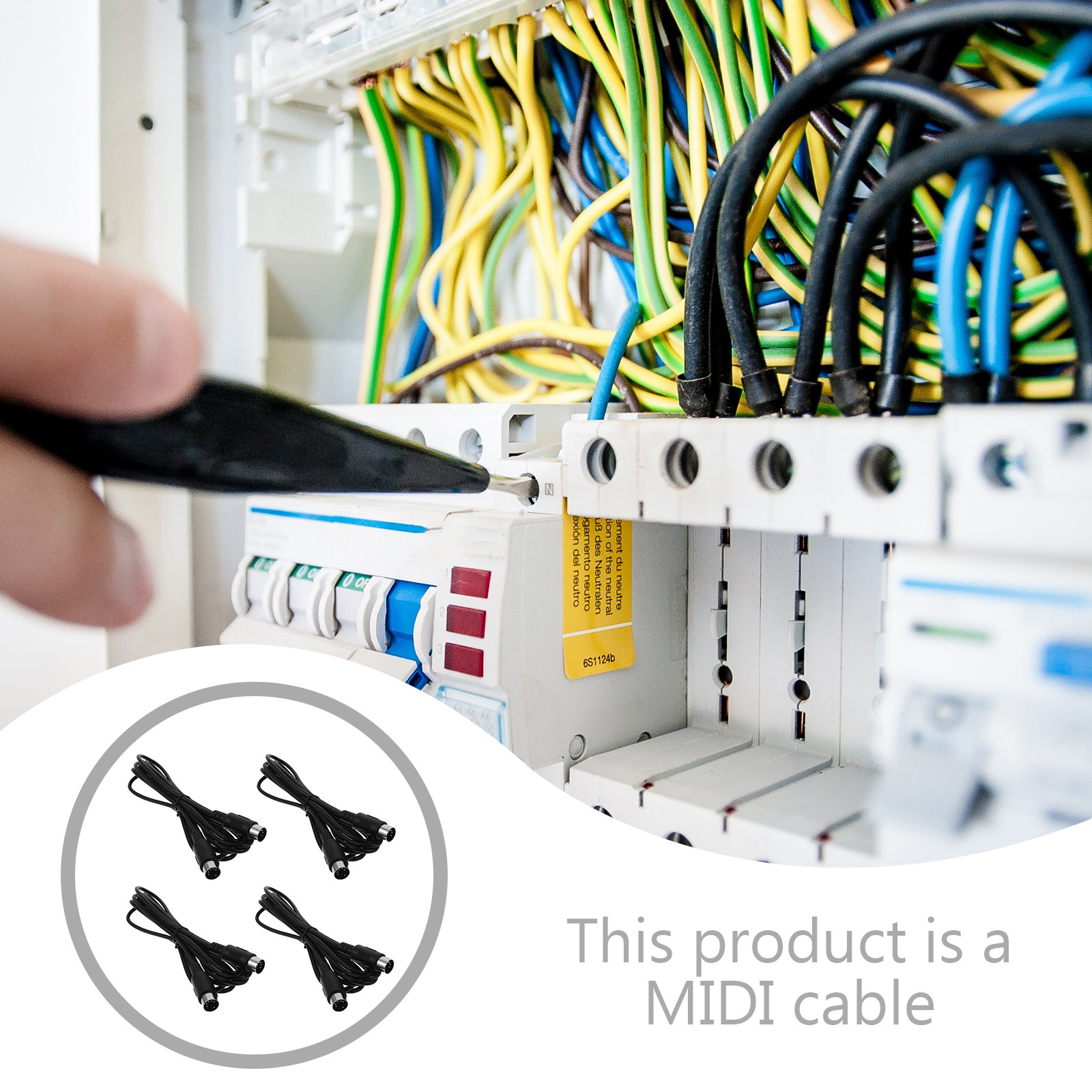 4Pcs Midi Male to Male Cable L - Audio Music Edit recension och pris
