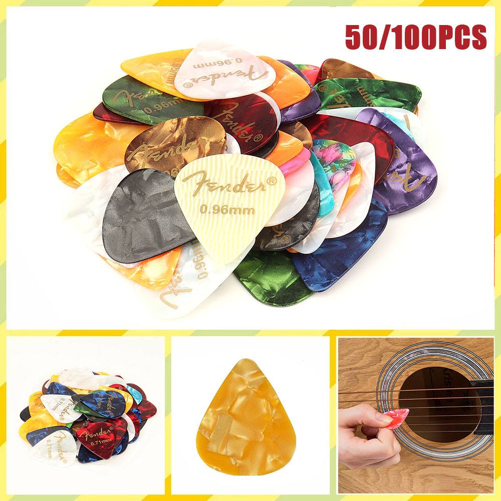 50&100 Pcs New Acoustic Picks  - Electric Guitar Pick Pack recension och pris