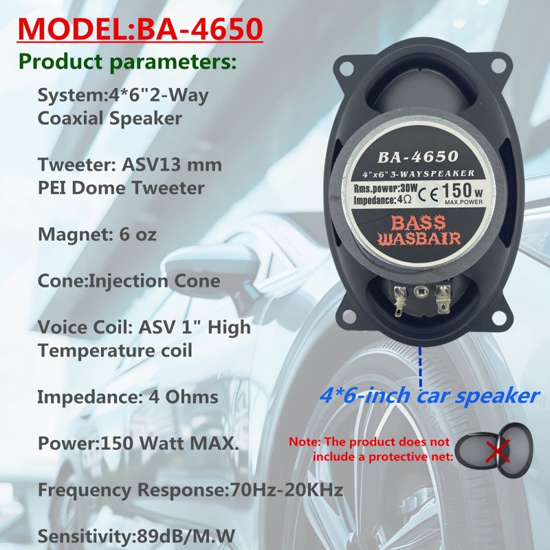 4X6inch car coaxial speaker，4* - Audio Universal Music recension och pris