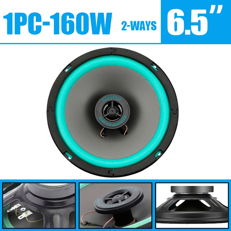 1PC 160W 6.5 Inch Car Coaxial  - Audio Universal Music recension och pris