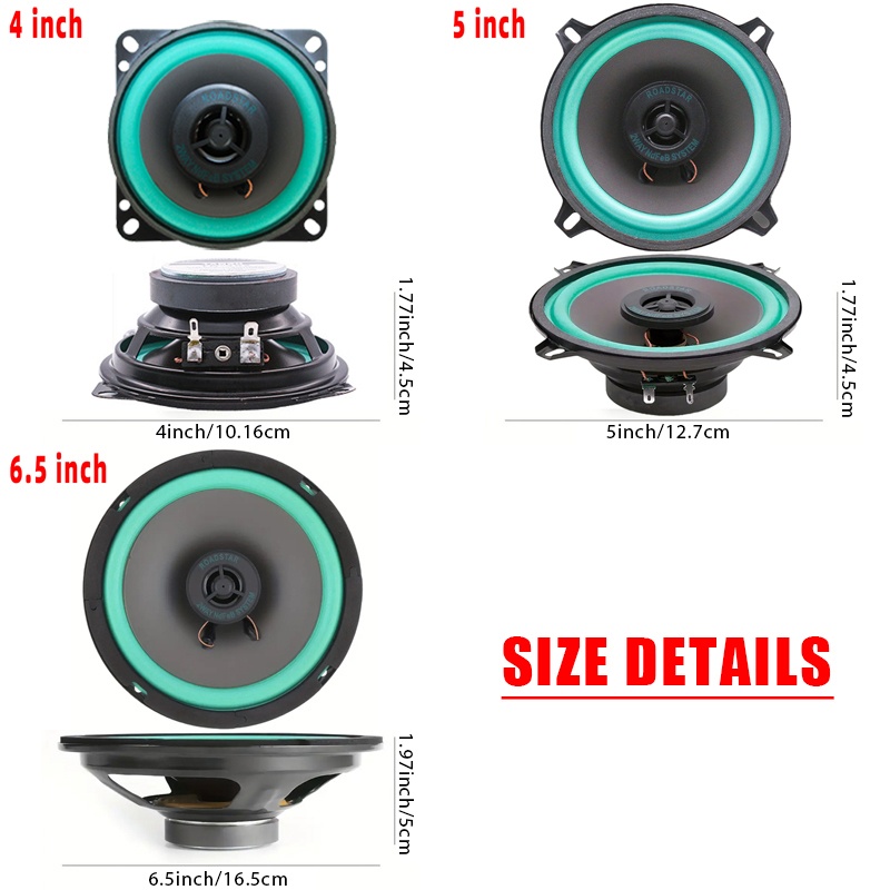 2PCS 4/5/6.5Inch Car Coaxial S - Audio Universal Music recension och pris
