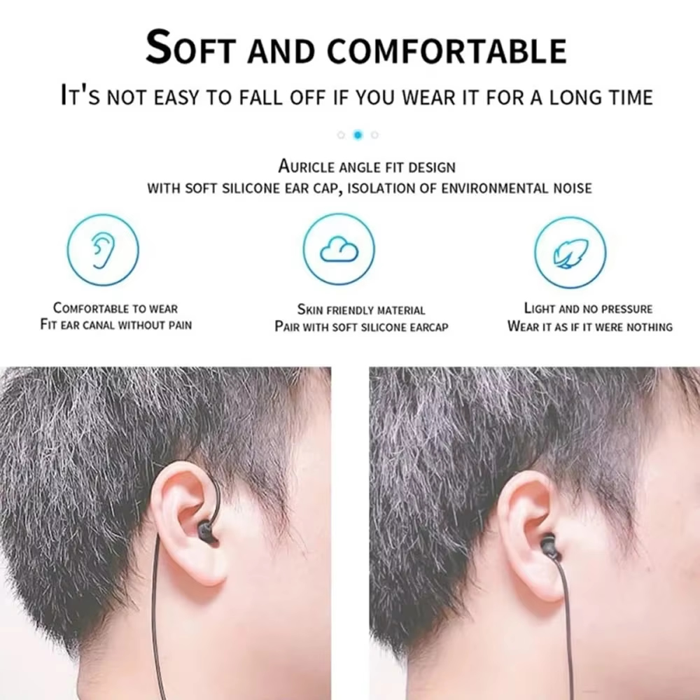 3.5mm Short Wired Headphones S - Audio Music Mp3 Free recension och pris