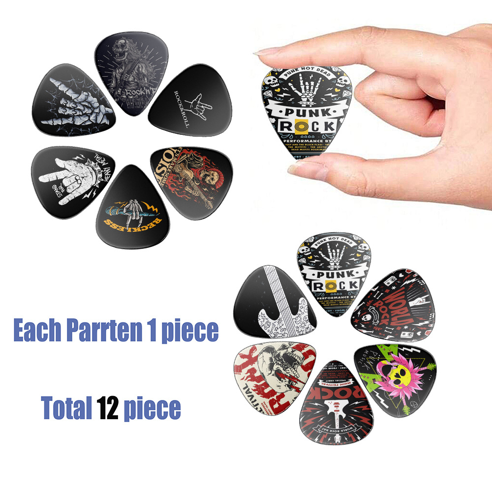 12 Pieces Guitar Picks 0.46mm  - Electric Guitar Pick Pack recension och pris