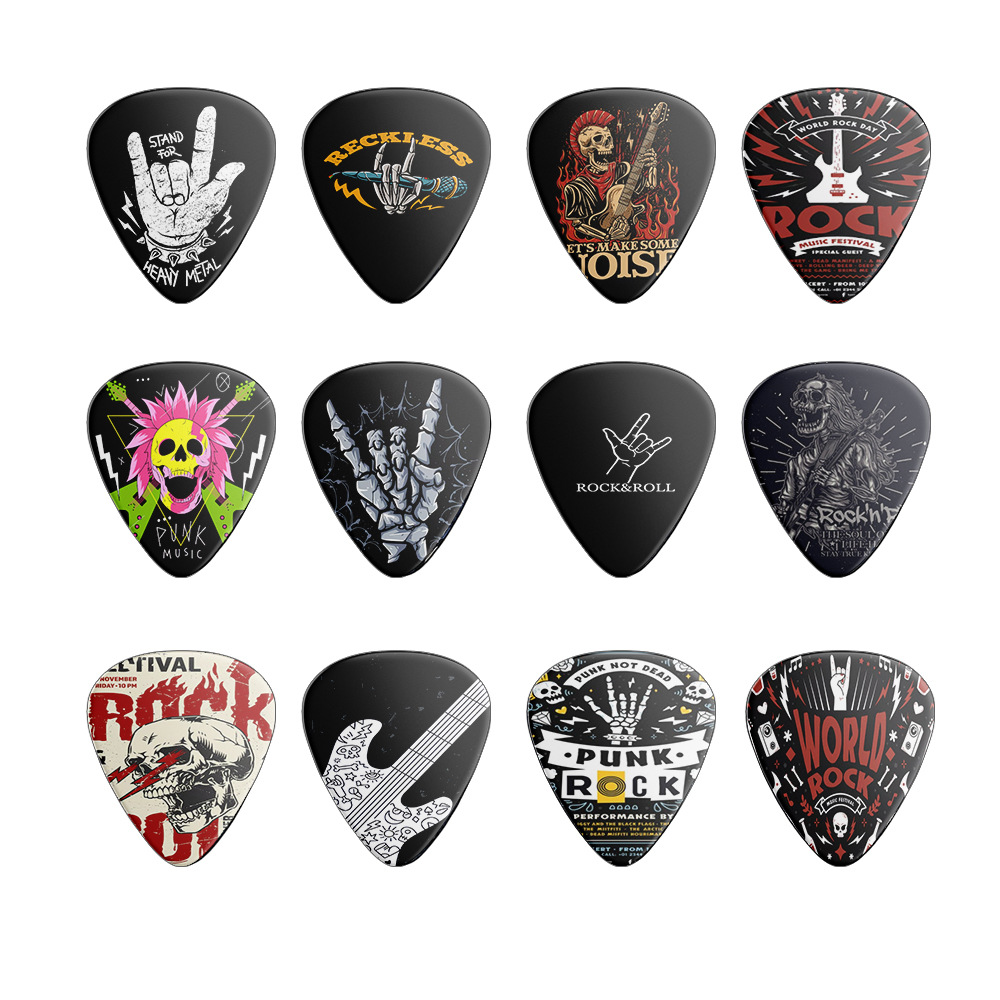 12 Pieces Guitar Picks 0.46mm  - Electric Guitar Pick Pack recension och pris