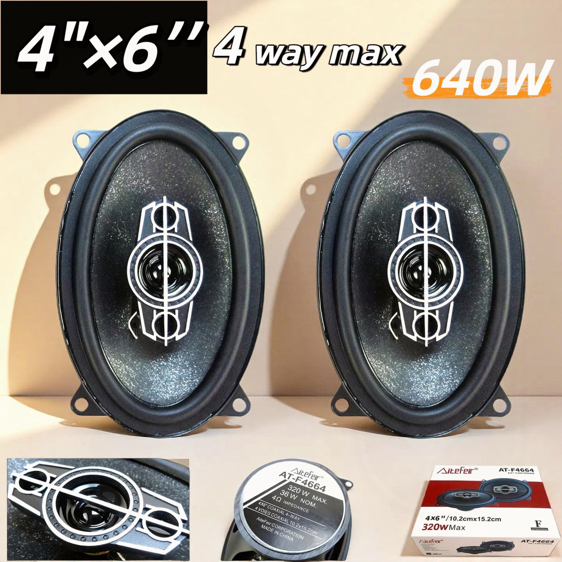 2 Pcs 4 inch 6 inch 320W 4-Way - Audio Universal Music recension och pris