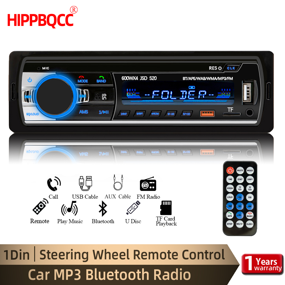 HIPPBQCC Car Radio 1din MP3 Pl - Audio X Music recension och pris