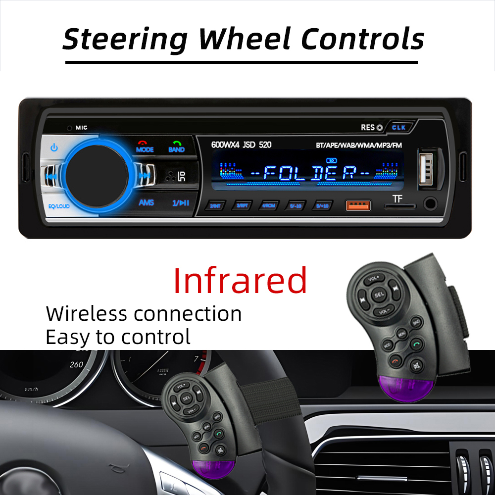 HIPPBQCC Car Radio 1din MP3 Pl - Audio X Music recension och pris