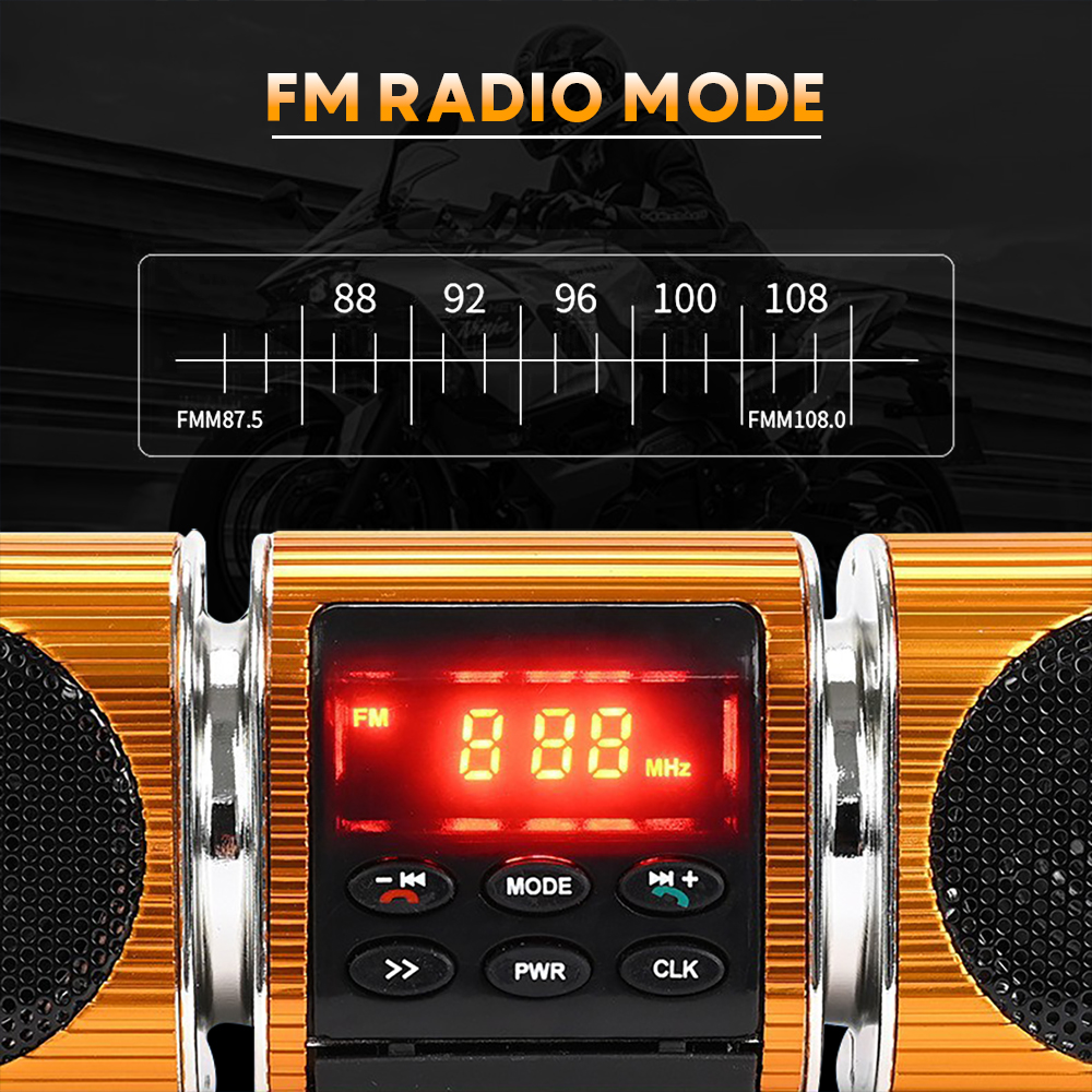 Motorcycle Audio FM Radio, USB - Audio Music Mp3 Free recension och pris