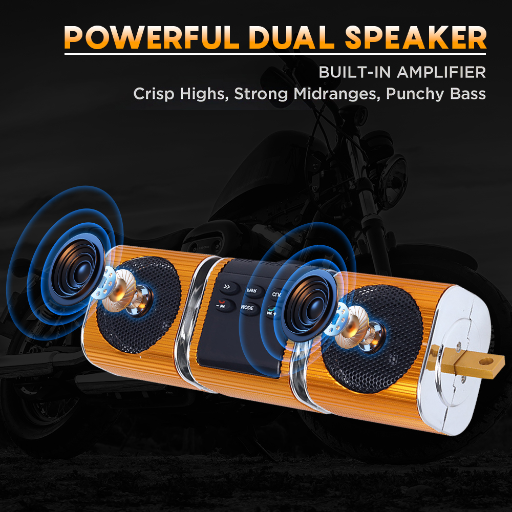 Motorcycle Audio FM Radio, USB - Audio Music Mp3 Free recension och pris