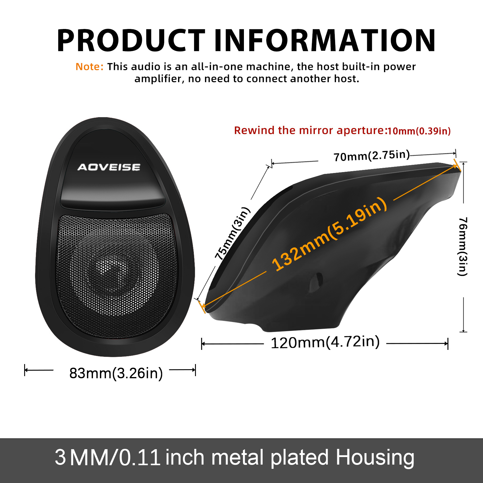 Waterproof Moto Bluetooth comp - Audio Music Mp3 Free recension och pris