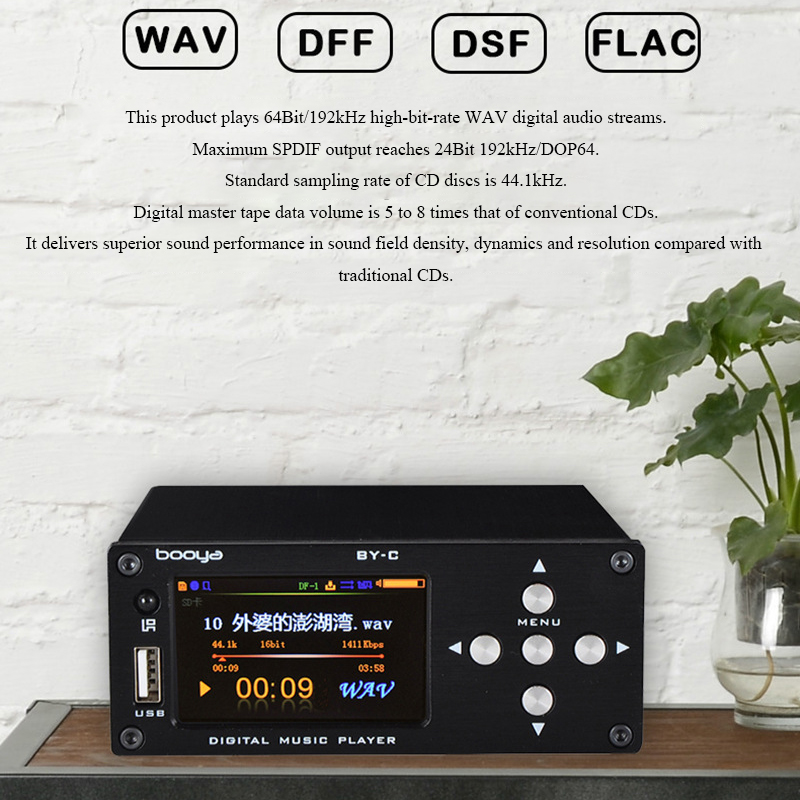 BY-C1 Lossless Digital Audio P - Audio Music Mp3 Free recension och pris